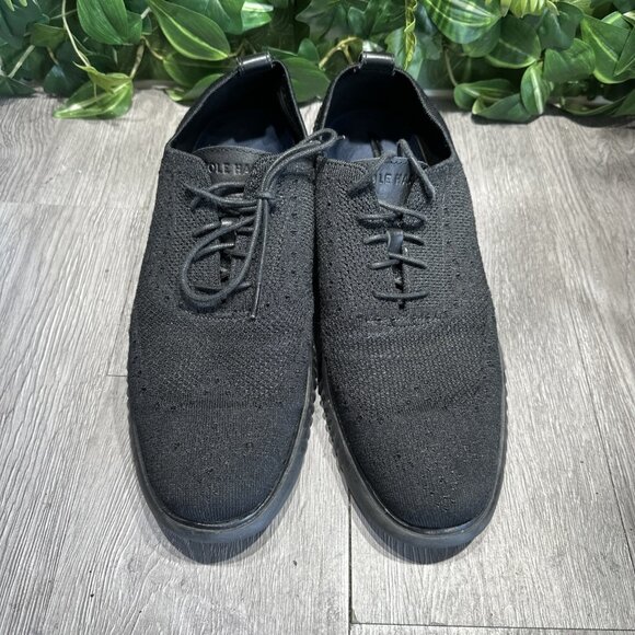 Cole Haan 2.Zerogrand Men\'s Sz 11.5 Black Stitchlite Wingtip Oxford Shoes C28527 main image 6